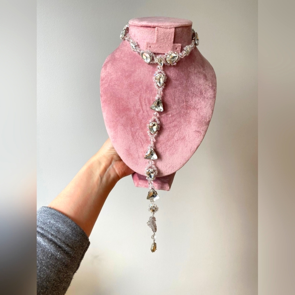 Designer long Chocker Necklace, designed and made in Ukraine